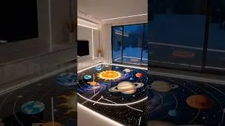 Galaxy Under Your Feet 🚀 Solar System Epoxy Art