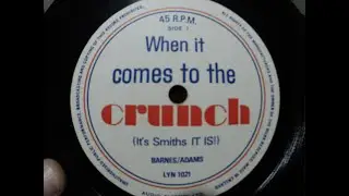 when it comes to the CRUNCH its smiths    smiths crisps 1966
