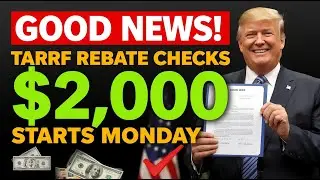 Трамп объявляет о выплате всем американцам чеков на возмещение пошлин в размере 2000 долларов?