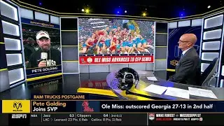 Pete Golding joins SVP after Ole Miss hits field goal with 6 seconds left to win over Georgia