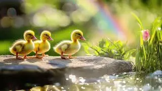 Spring Ambience 4k Ducklings