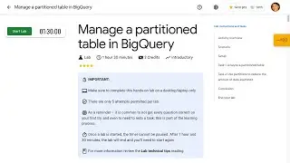 Manage a partitioned table in BigQuery