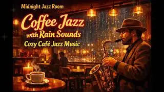 Coffee Jazz with Rain Sounds - Soft Jazz Instrument