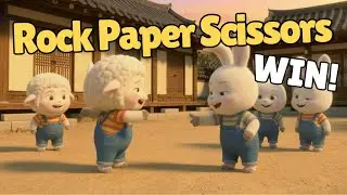 Why Did You Come to My House? 🐰🌸 Rock Paper Scissors Flower Game | Korean Traditional Kids Song