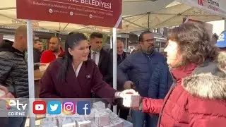 EDİRNE BELEDİYESİ&rsquo;NDEN SARA&Ccedil;LAR CADDESİ&rsquo;NDE MİRA&Ccedil; KANDİLİ İKRAMI