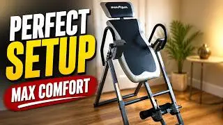 Innova Inversion Table with Adjustable Headrest, Reversible Ankle Holders, 300 lb Weight Capacity