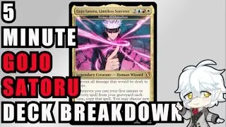 I Created Gojo Satoru in Magic the Gathering! | Magic the Gathering Deck Breakdown #mtg #jjk