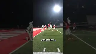 on his head 🙆🏽&zwj;♂️🤯 #interception #football #db #headtop  #highschoolfootball#D3 #DenzellWatkins