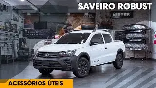 Acess&oacute;rios cruciais Saveiro Robust cabine dupla 2024
