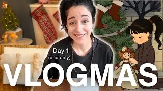 My one VLOGMAS day this year | cozy crafts + honest reflections