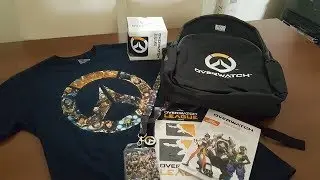 Blizzard Gear Overwatch Haul Unboxing (poster,tshirt,mug..etc)