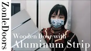 How Zonle New Design Wooden Doors Produced With Aluminum Strips for 2023