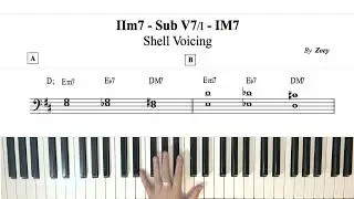 [2-5-1 Sub V7] Shell Voicing Exercise 12 Keys