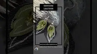 BATTLE SHIELD, 2 inch, leather feather earrings pair