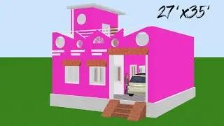 😍27x35 घर का नक्शा | 945 sq ft house design | 27x35 house plan | East face house plan as per vastu