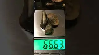 Meteorite 3 pieces same material & same area weights 66.6 grams ❤️NEA