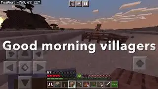 Minecraft jungle 13: I transport villagers, and I team up with the iron golem.
