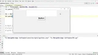 Text and Button components of python Tkinter..