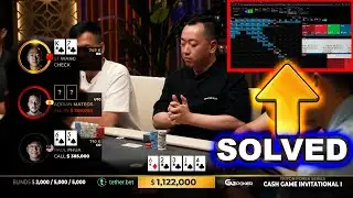 Solving the CRAZY HERO FOLD by ST Wang vs. Adrian Mateos at Triton (3-Way GTO Analysis)