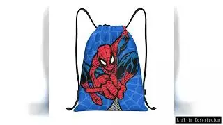 Custom Spider Superhero Drawstring Bag Men Women Foldable Gym Sports Sackpack Shopping Backpacks