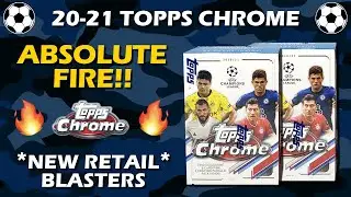 АБСОЛЮТНЫЙ ОГОНЬ!! Обзор Topps Chrome Soccer UEFA Champions League 2x Retail Blaster 2020-21
