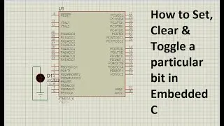 How to set, clear and toggle a bit in embedded C