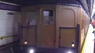 ⁴ᴷ BMT Standards and D Types passing through Fulton Street