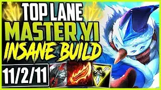TOP LANE SNOWMAN MASTER YI | 3000HP & ONESHOTS? INSANE BUILD | LoL Top Master Yi Season 9 Gameplay
