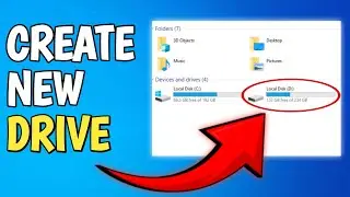 How to Create New Drive Partition on Windows 10 & 11 | Create New D/E Drive | Create New Disk in pc