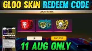 Free Fire Redeem Code Today 11 August | Gloo Redeem | ff redeem code Today | 11 August Redeem Code
