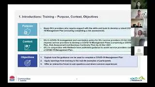 Sector support for DCJ providers preparing COVID-19 management plans &ndash; session 4