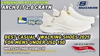 Unboxing & review on feet SKECHERS SLIP-INS ARCH FIT 2.0 CRAYN ON CASUAL WALKING SHOES 100% ORIGINAL
