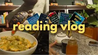 making a meal, reading horror, and historical fiction, and 🐢 upkeep | Weekly Reading Vlog