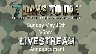 Livestream Announcement 5-15-16