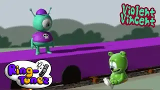 Violent Vincent | Gummy bear gets hit by Vincent train and dies