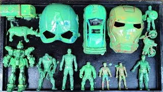 AVENGERS ACTION FIGURE RESTORATION, SPIDER-MAN MILES, HULK, THOR, CAPTAIN AMERICA, VENOM, THANOS
