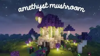How to build an Amethyst Mushroom House 🍄 Minecraft tutorial
