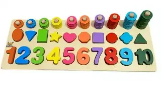Best Learn Number Counting Shape With Activity Puzzle | Preschool Toddler Learning Toys Video