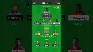 ZIM vs IRE Dream11 Prediction Zimbabwe vs Ireland Dream11 Team Prediction  ZIM vs IRE Dream11 Team