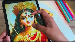 Maa durga painting🎨🖌️, painting tutorial ❤ , part 2