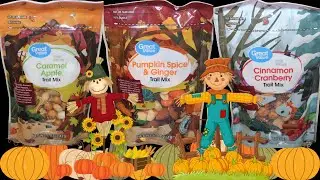 Great Value (Walmart) Смесь для перекуса: карамельное яблоко, тыква со специями и имбирем, корица...
