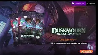 Sealed and Drafts, new set Duskmourn