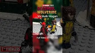 Deadpool & Wolverine fight Hulk Hogan | LEGO stop motion #lego #wwe #legostopmotion #legomarvel #mcu