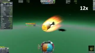 Kerbal Space Program - Aerobraking at Jool from retrograde solar orbit