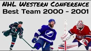 Data Race: 2000-2001 NHL Western Conference Regular Season Wins