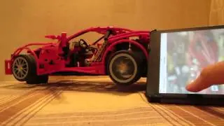 Lego Ferrari 599 GTB Fiorano with power functions and SBrick controller