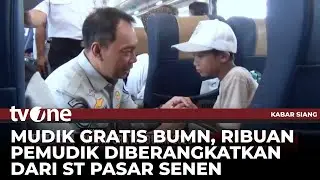 Jasa Raharja Berangkatkan Ribuan Peserta Mudik Gratis BUMN 2025 | Kabar Siang tvOne