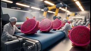 Inside the Dragon Fruit Factory The Secret Behind Pink Purple Noodles | Factory Automation
