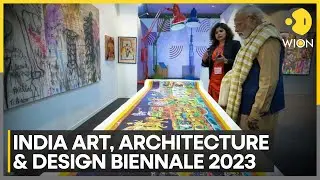 PM Modi inaugurates the first Indian Art, Architecture & Design Biennale 2023 | WION