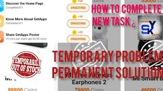 GET APP || OUT OF STOCK  | 3 NEW TASK ? | iammr sky tech #getapp #outofstock #3newtask #mi #freecoin